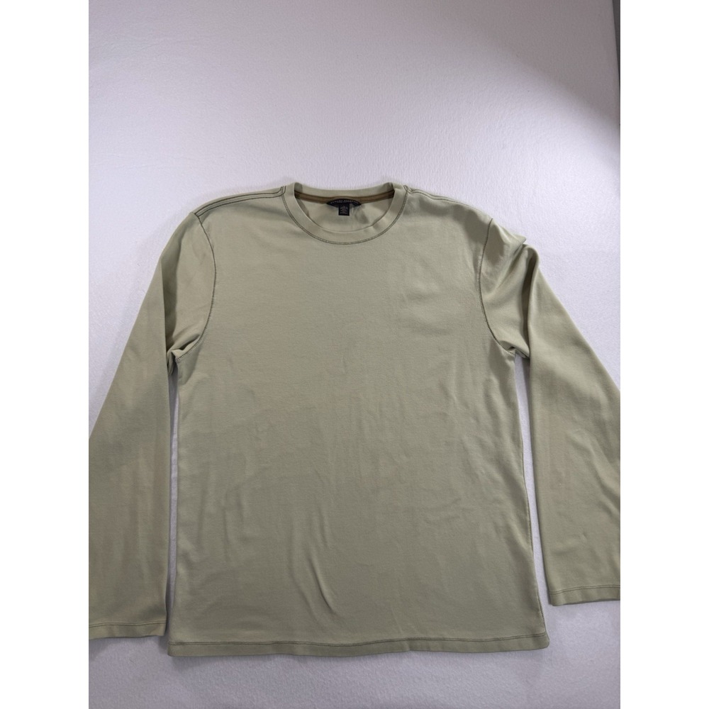 Banana Republic Mens Sweatshirt Large Pima Cotton Tea Green Minimalist EUC